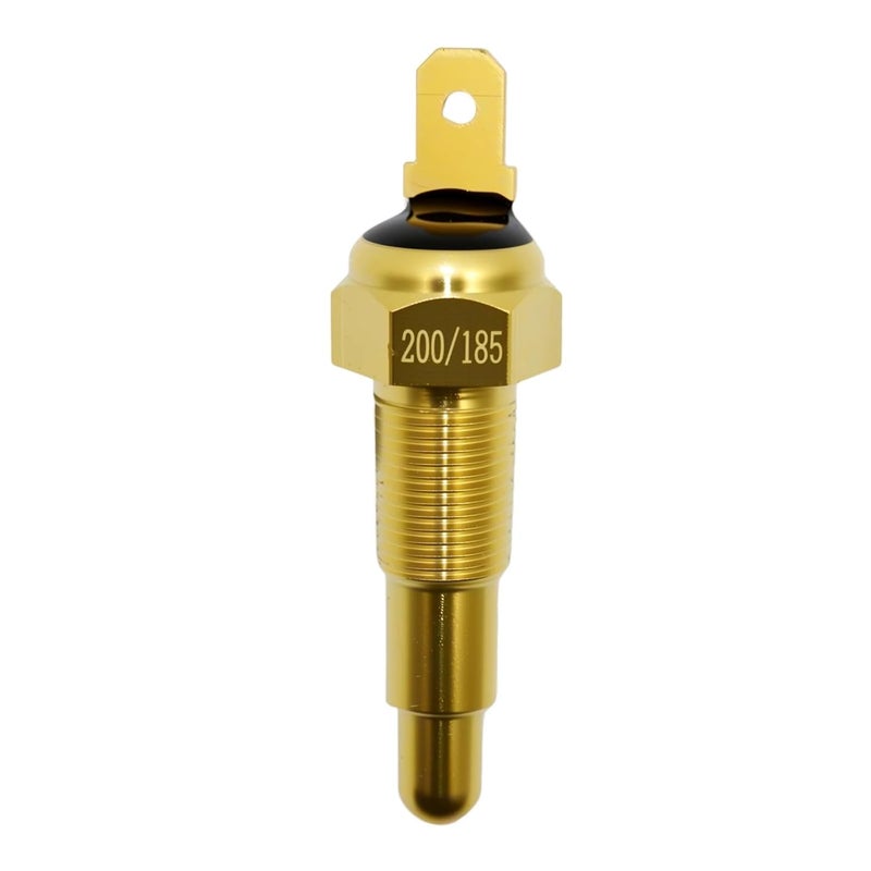 repustor Fan Thermostat Temperature Switch 1/8" NPT, 200'F On - 185'F Off, for Trucks Cars,Automotive Engine Electric Radiator Cooling Fan Temperature Switches Sensor - Image 1